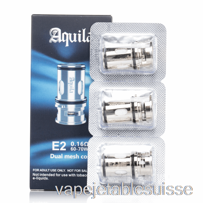 Vape Suisse Horizon Tech Aquila Bobines De Remplacement 0,16ohm E2 Bobines à Double Maille